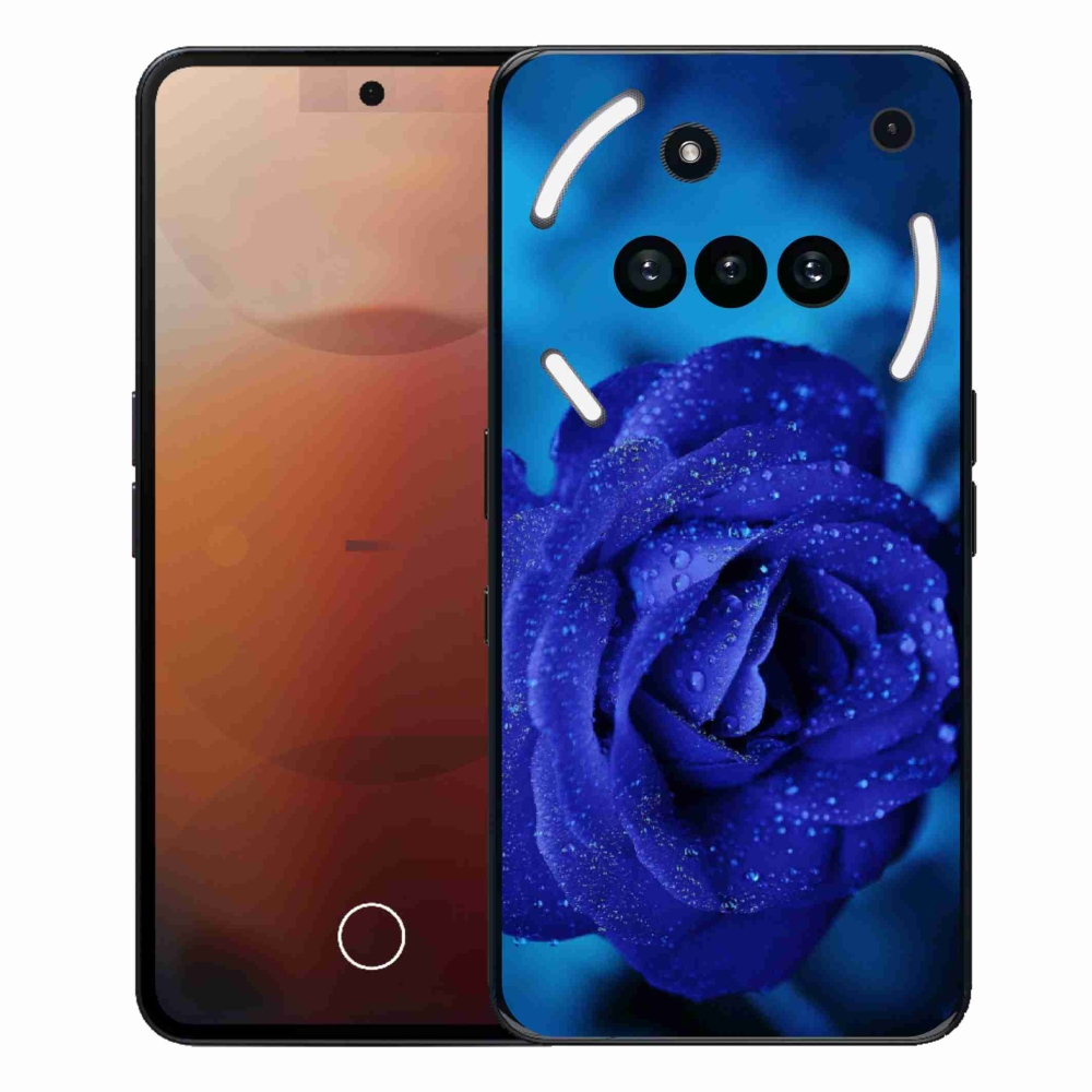 Zselés tok mmCase a Nothing Phone (3a) telefonhoz - kék rózsa