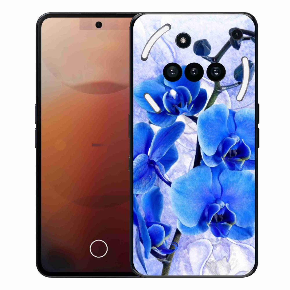 Zselés tok mmCase a Nothing Phone telefonhoz (3a) - kék virágok