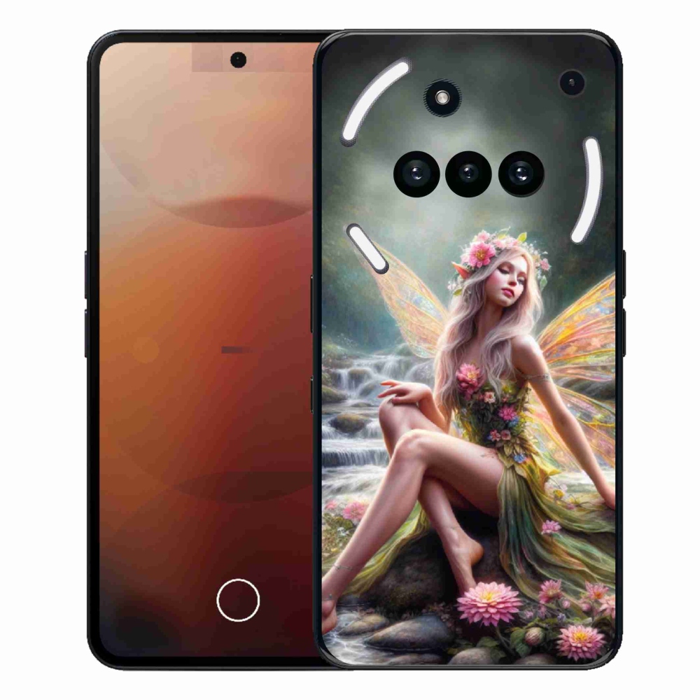 Zselés borítás mmCase for Nothing Phone (3a) - pillangó nő 1