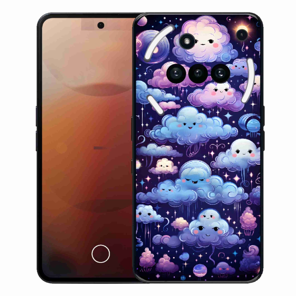 Zselés borító mmCase a Nothing Phone-hoz (3a) - felhők