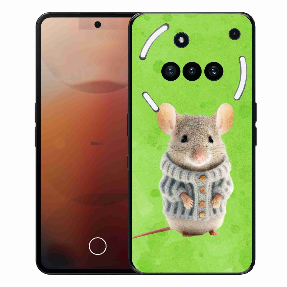 Zselés borítás mmCase a Nothing Phone (3a) - egér pulóverben