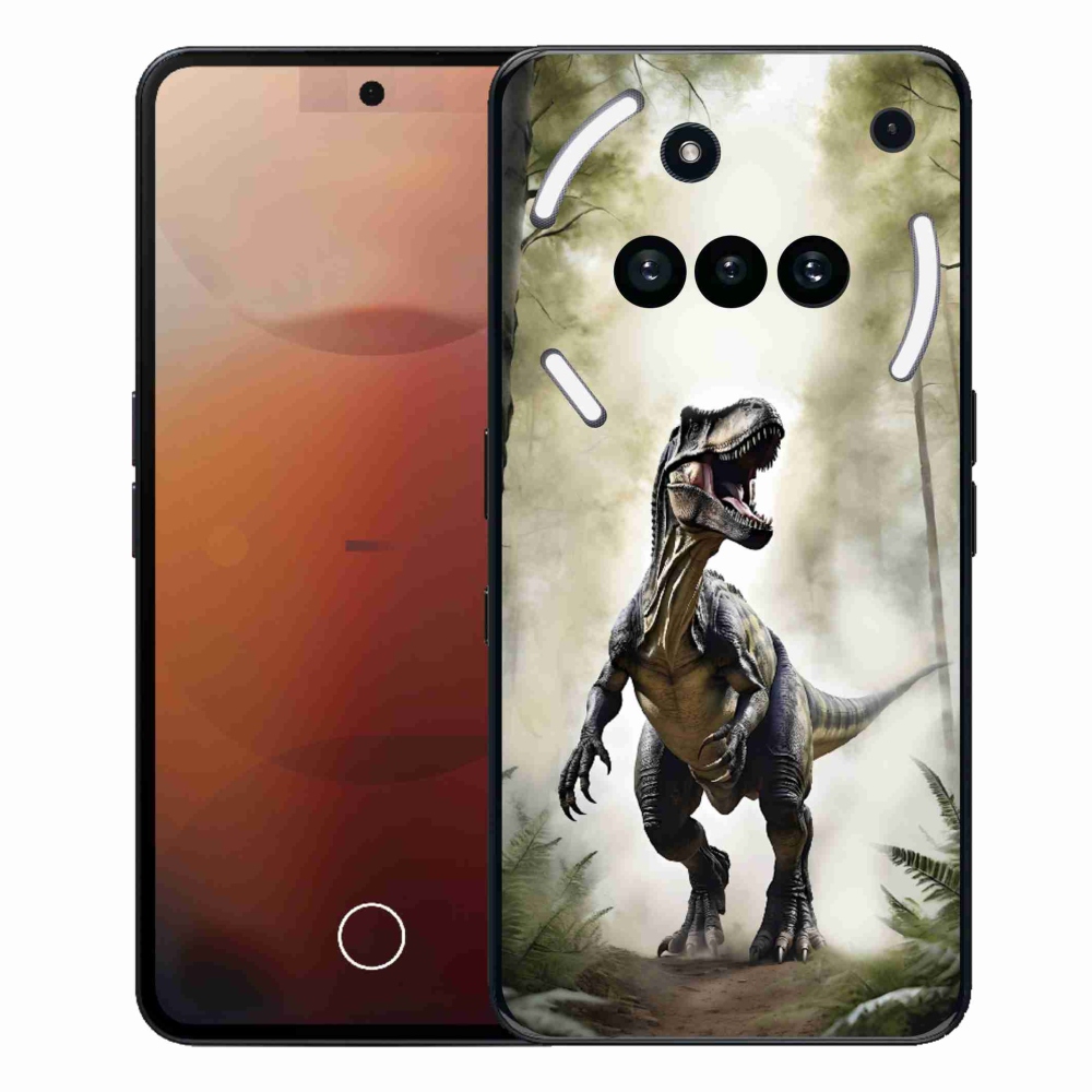 Zselés borítás mmCase a Nothing Phone (3a) - dühös T-Rex