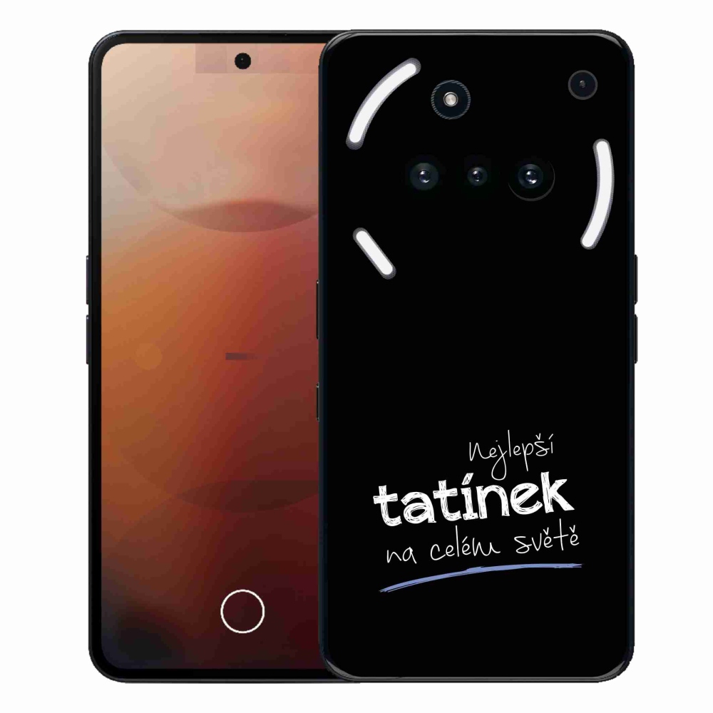 Gél borító mmCase semmi telefonhoz (3a) - Best Daddy 4 fekete háttérrel