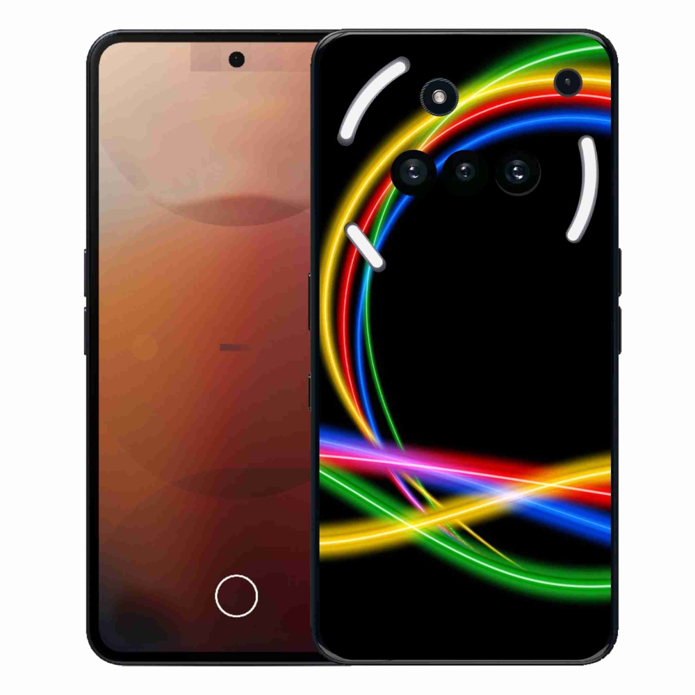 Zselés borítás mmCase a Nothing Phone-hoz (3a) - neon körök