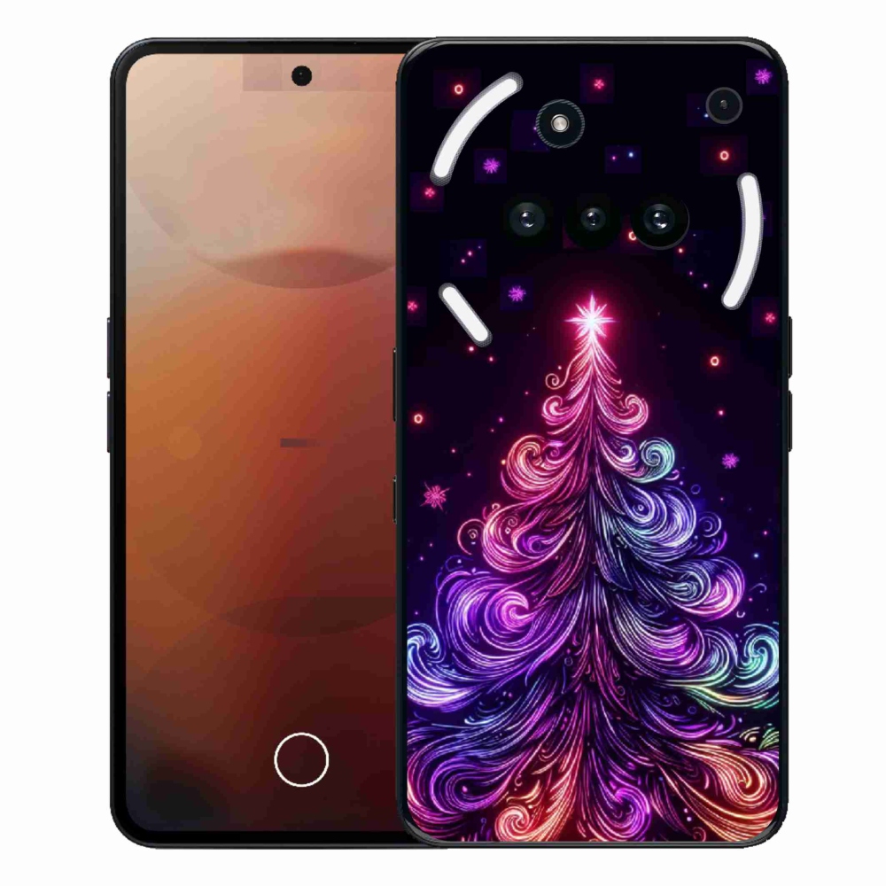Zselés borítás mmCase a Nothing Phone-hoz (3a) - neon karácsonyfa 1