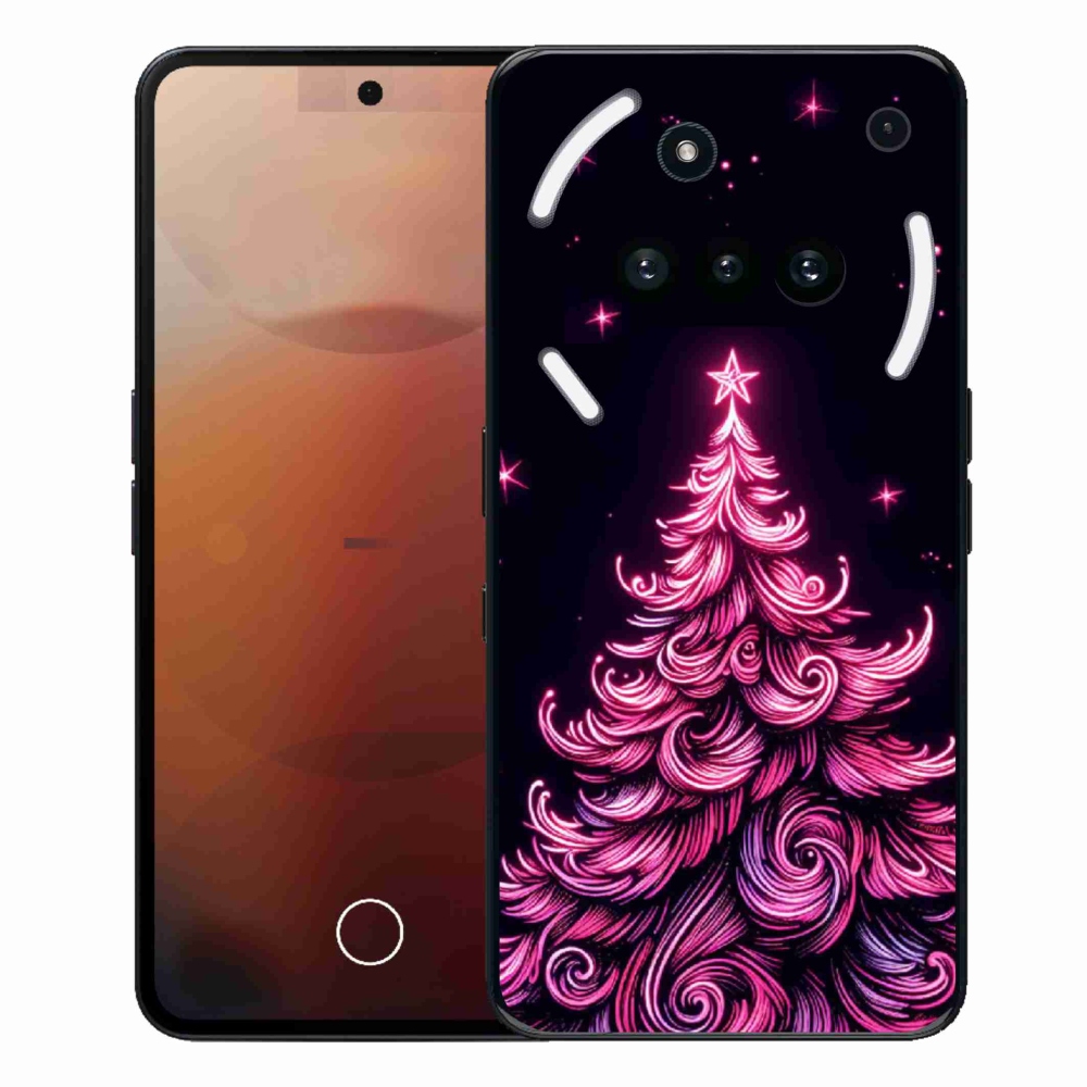 Zselés borítás mmCase a Nothing Phone-hoz (3a) - neon karácsonyfa 2