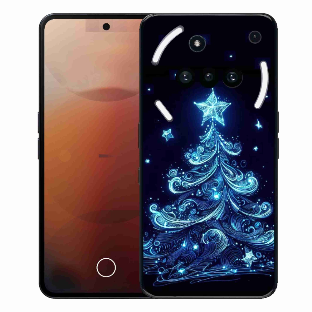 Gél borító mmCase a Semmi telefonhoz (3a) - neon karácsonyfa 4