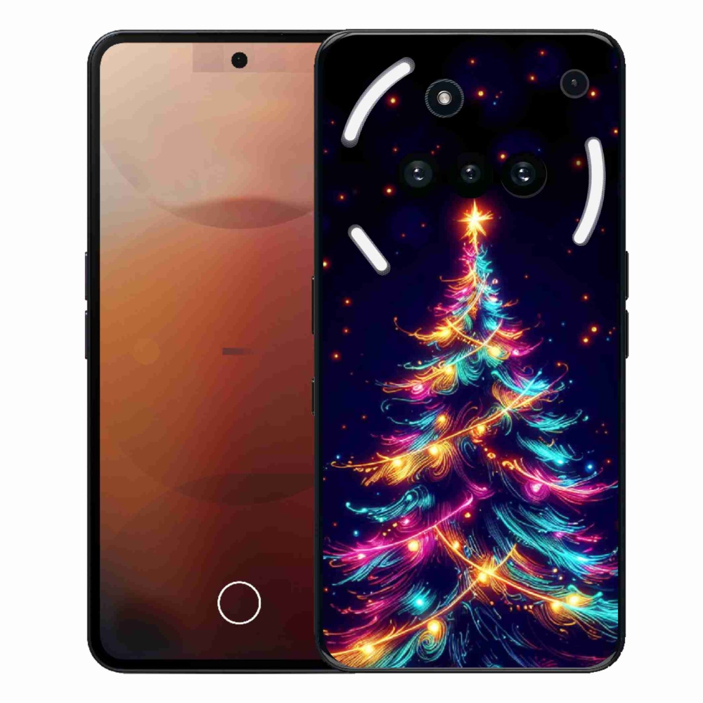 Zselés borítás mmCase a Nothing telefonhoz (3a) - neon karácsonyfa