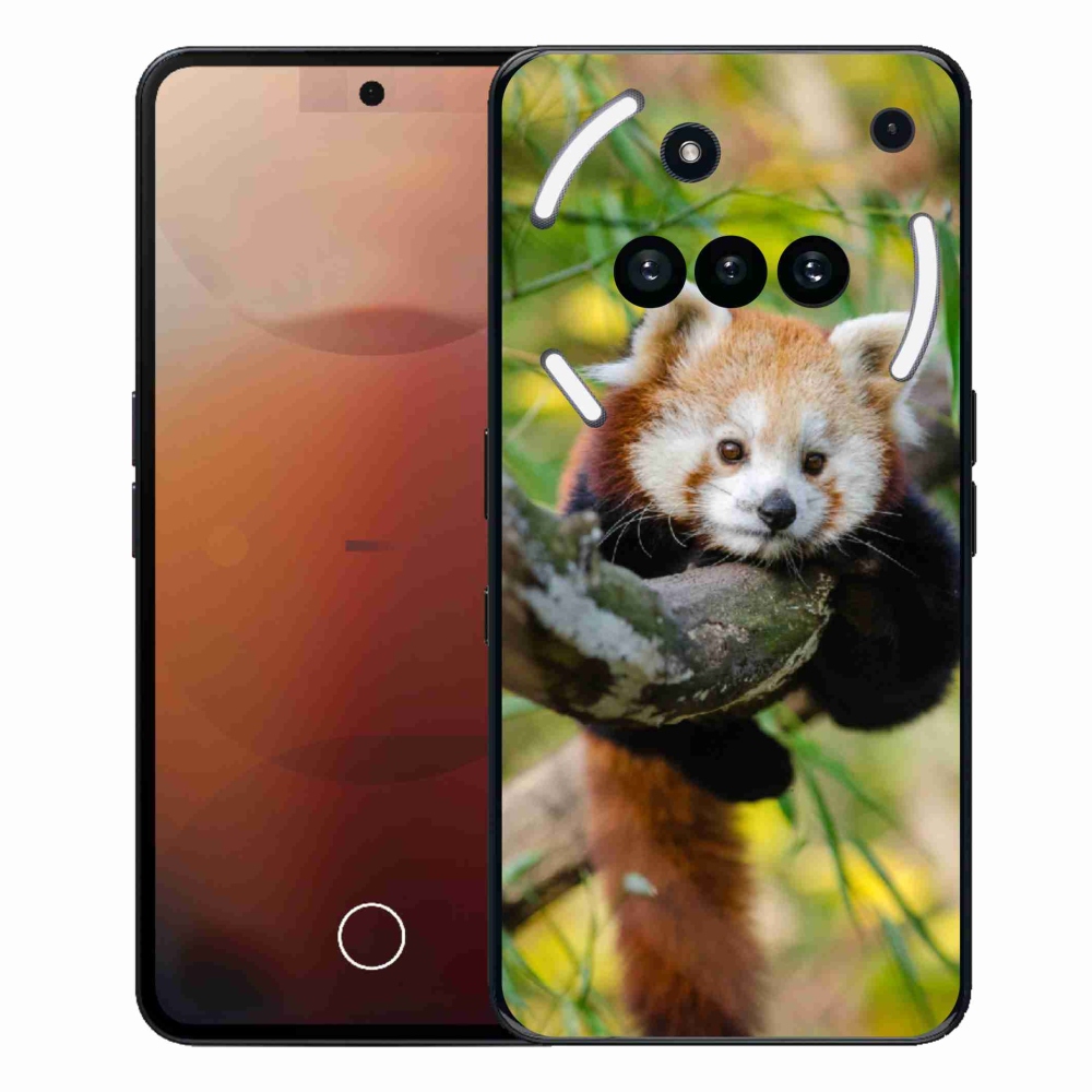 Zselés tok mmCase a Nothing Phone (3a) telefonhoz - pandavörös