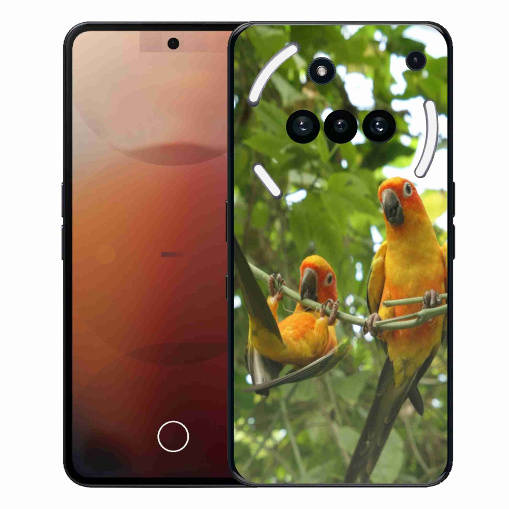 Zselés borítás mmCase a Nothing Phone-hoz (3a) - papagájok