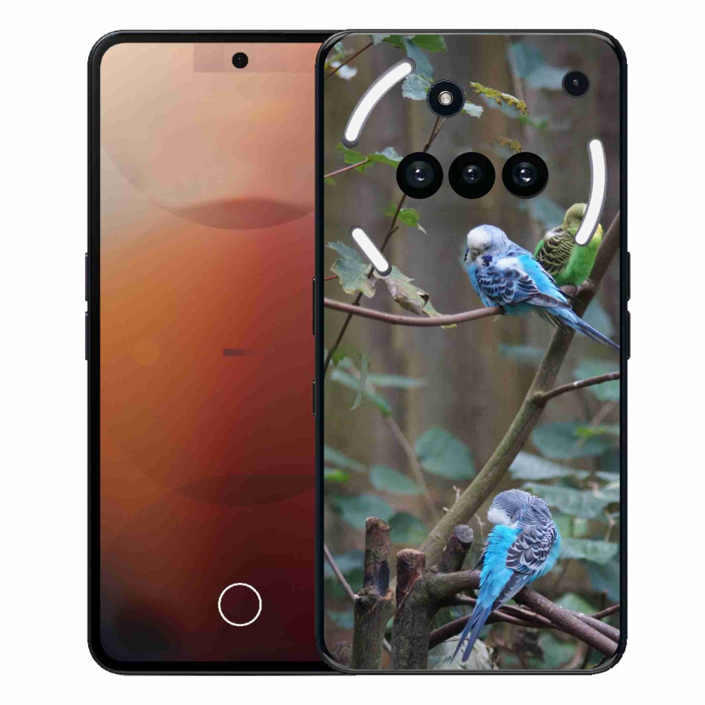 Zselés borító mmCase for Nothing Phone (3a) - papagájok az ágon