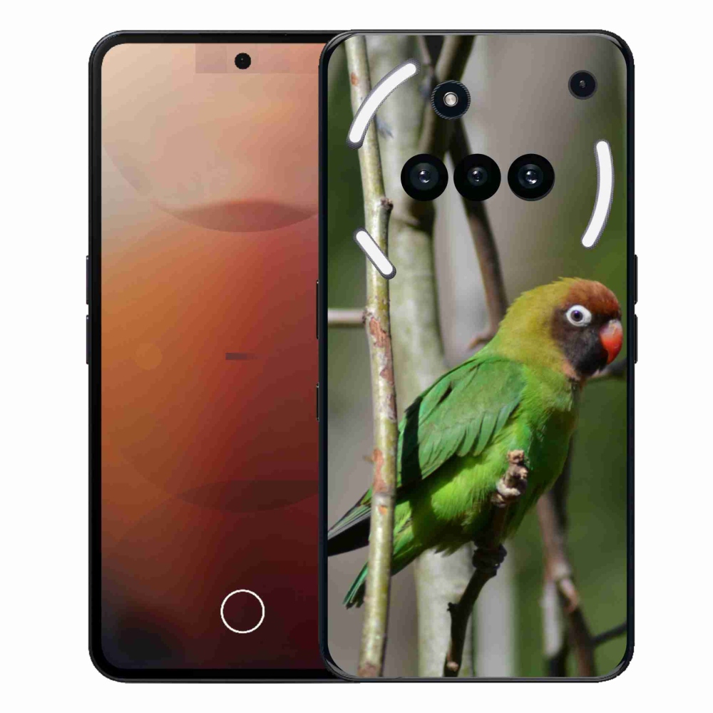 Gél borító mmCase for Nothing Phone (3a) - papagáj agapornis