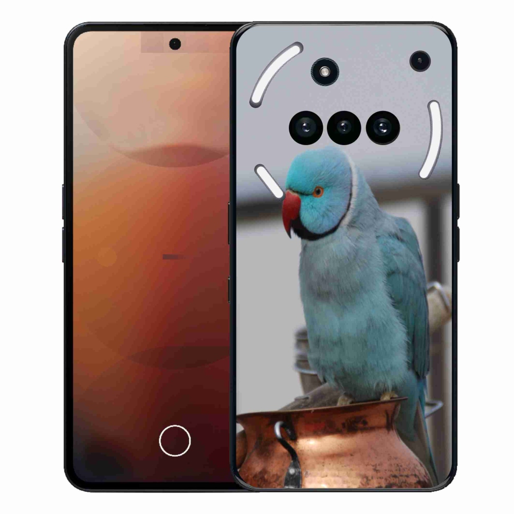 Zselés tok mmCase a Nothing Phone (3a) - papagáj alexander kék