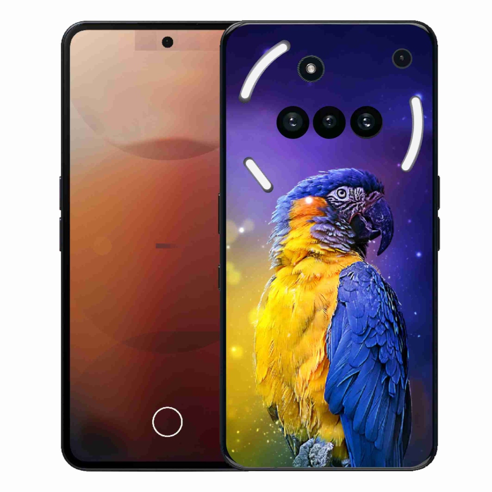 Zselés tok mmCase a Nothing Phone (3a) - papagáj ara 1