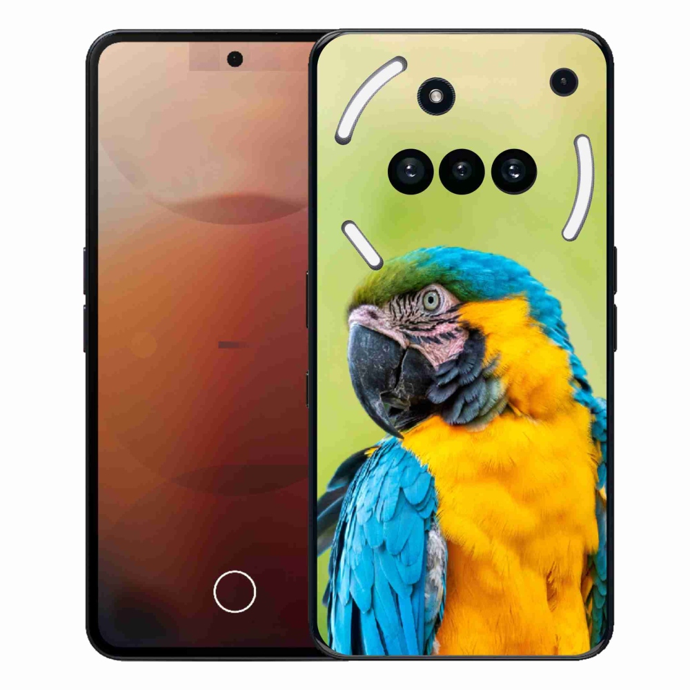 Zselés borítás mmCase a Nothing Phone (3a) - papagáj ara 2