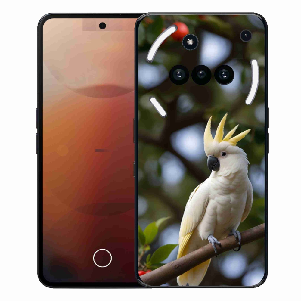 Zselés borítás mmCase a Nothing Phone (3a) - papagáj kakadu 3