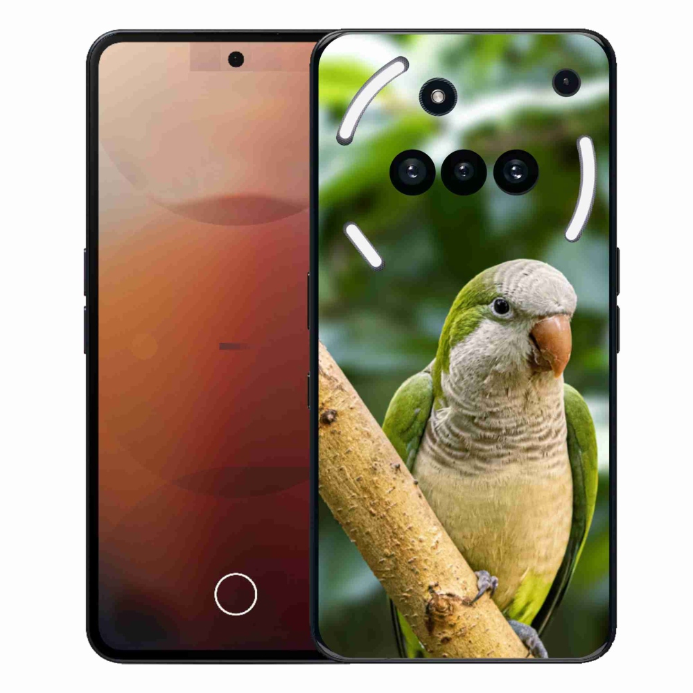 Zselés tok mmCase a Nothing Phone-hoz (3a) - papagáj