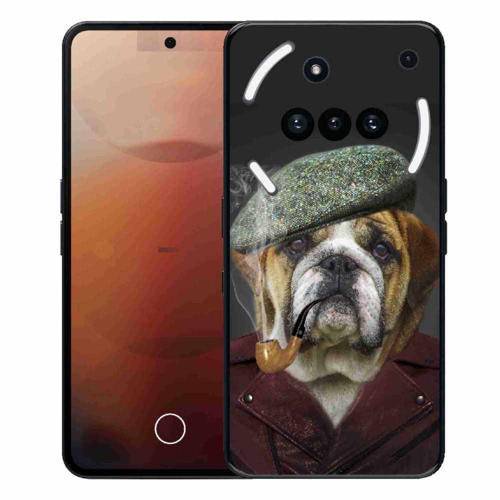 Zselés borítás mmCase a Nothing Phone-hoz (3a) - kutya csővel