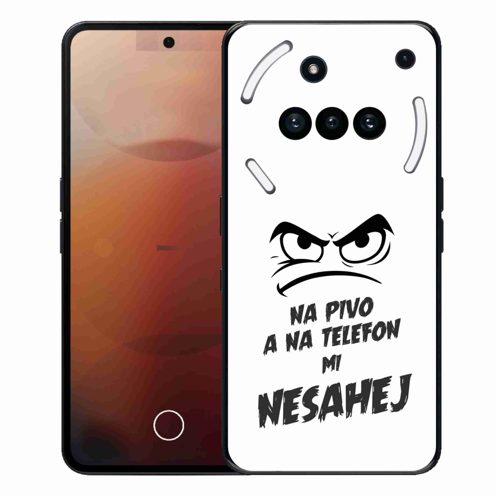 Zselés borító mmCase a Nothing Phone (3a) - sör motívum 2 fehér háttérrel
