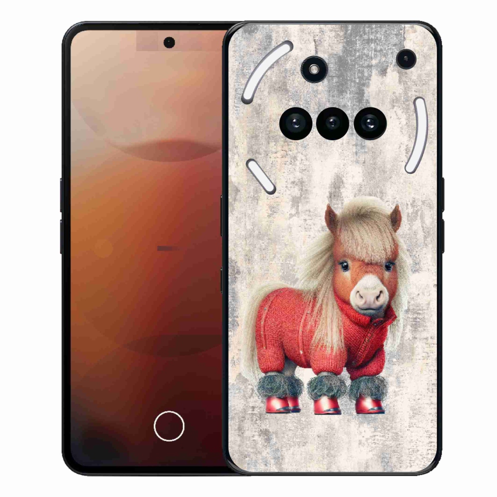 Zselés borító mmCase a Nothing Phone (3a) - póni pulóverben