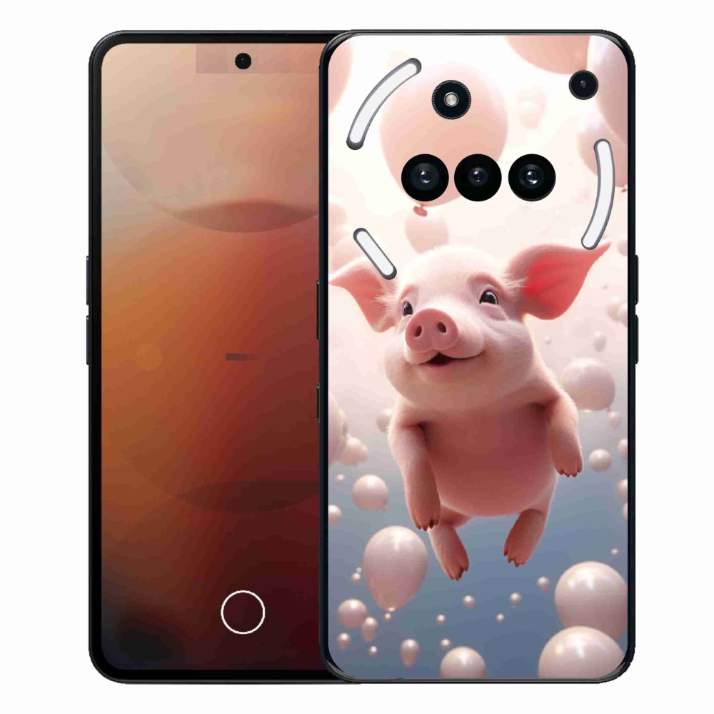 Zselés borító mmCase for Nothing Phone (3a) - malacka lufikkal
