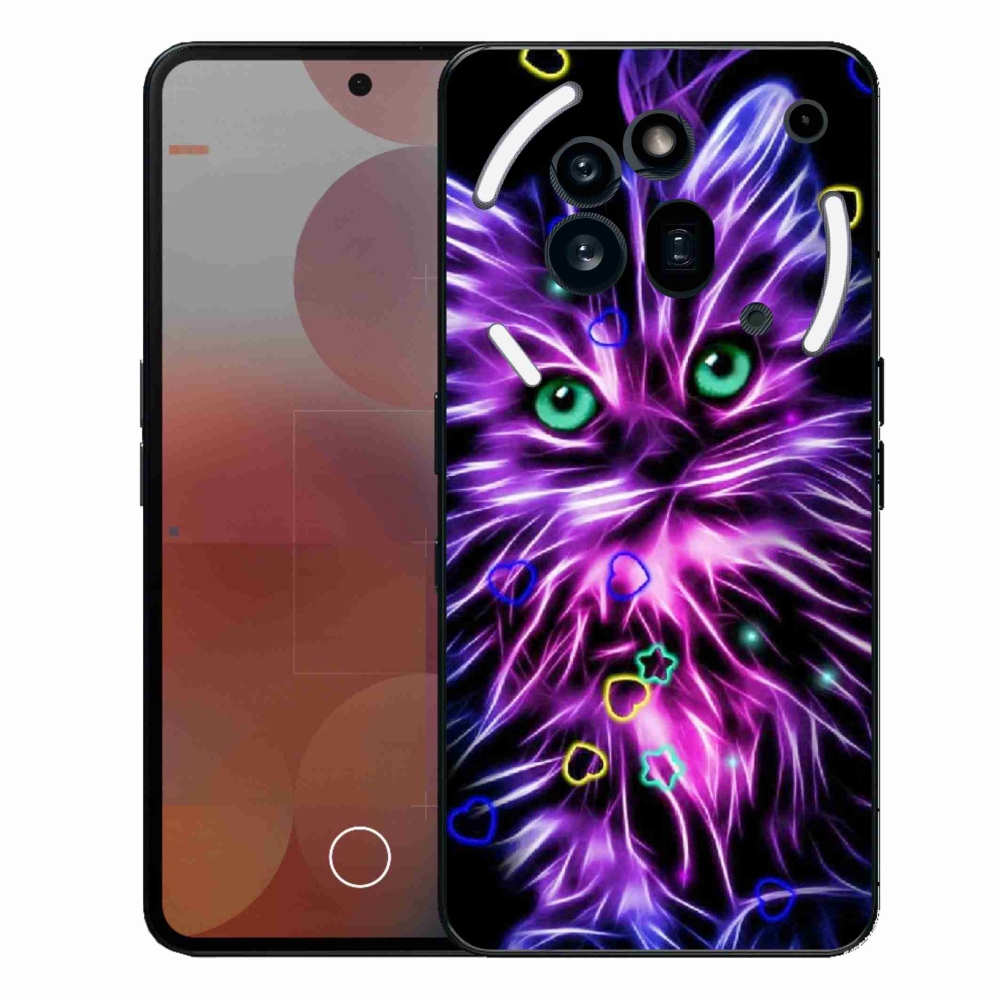 Zselés borító mmCase a Nothing Phone (3a) Pro készülékhez - absztrakt macska