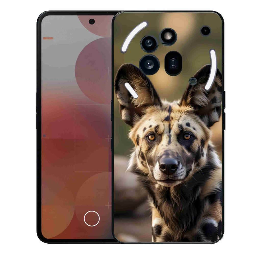 Zselés borítás mmCase a Nothing Phone (3a) Pro készülékhez - Afrikai vadkutya