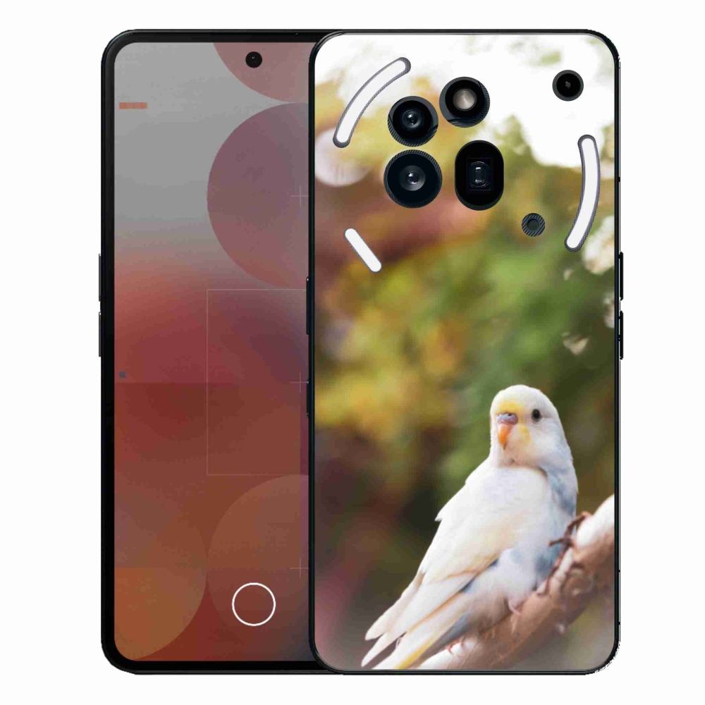 Zselés borítás mmCase a Nothing Phone (3a) Pro készülékhez - andulka fehér