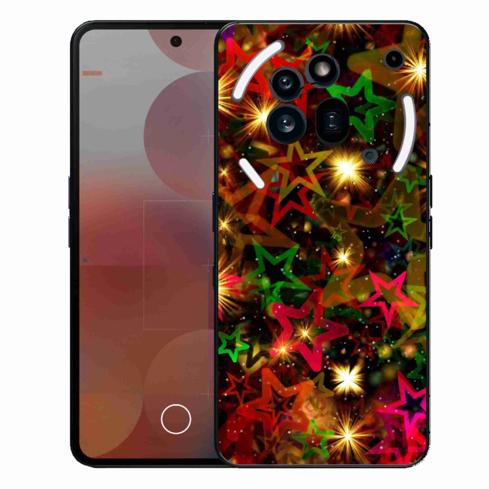 Zselés borítás mmCase a Nothing Phone (3a) Pro készülékhez - színes csillagok