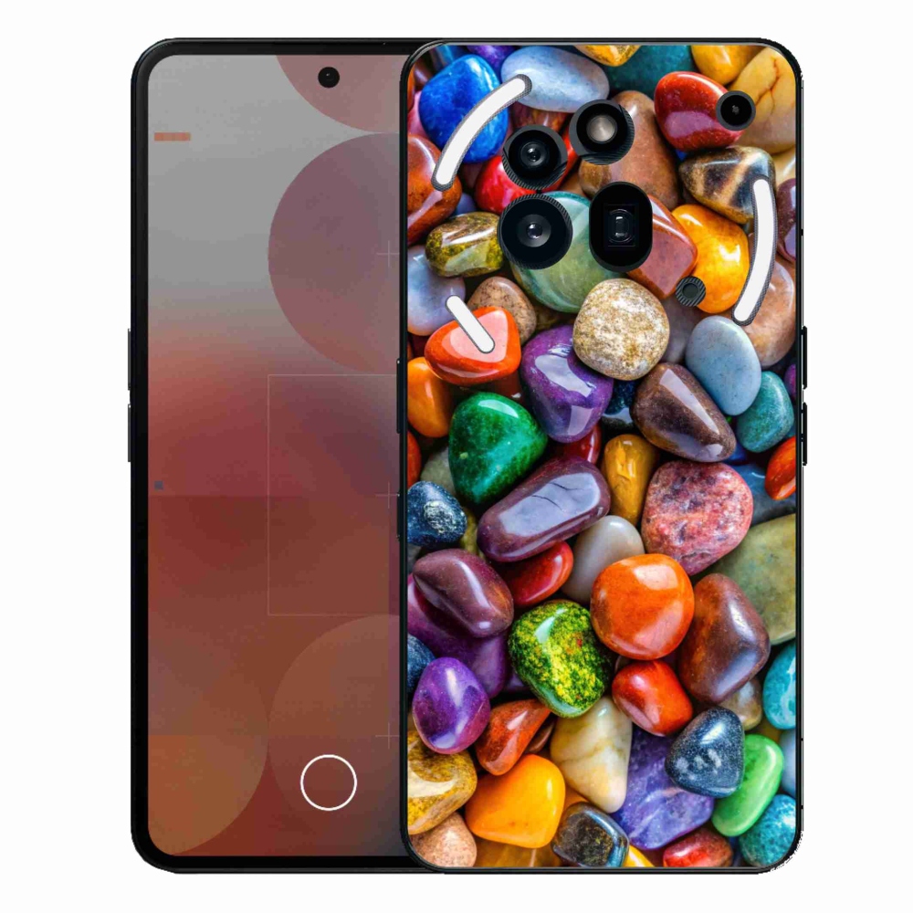 Zselés borítás mmCase a Nothing Phone (3a) Pro készülékhez - színes strasszkövek
