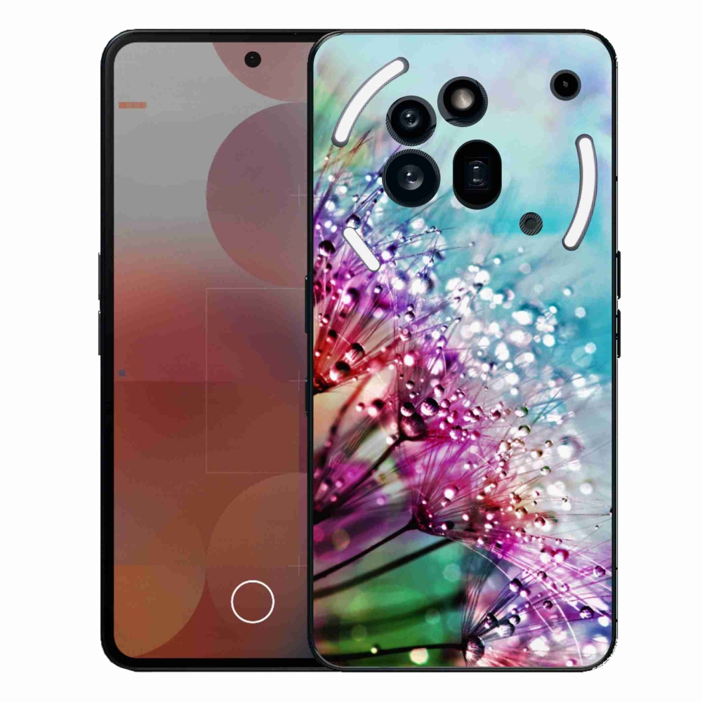 Zselés borító mmCase a Nothing Phone (3a) Pro készülékhez - színes virágok