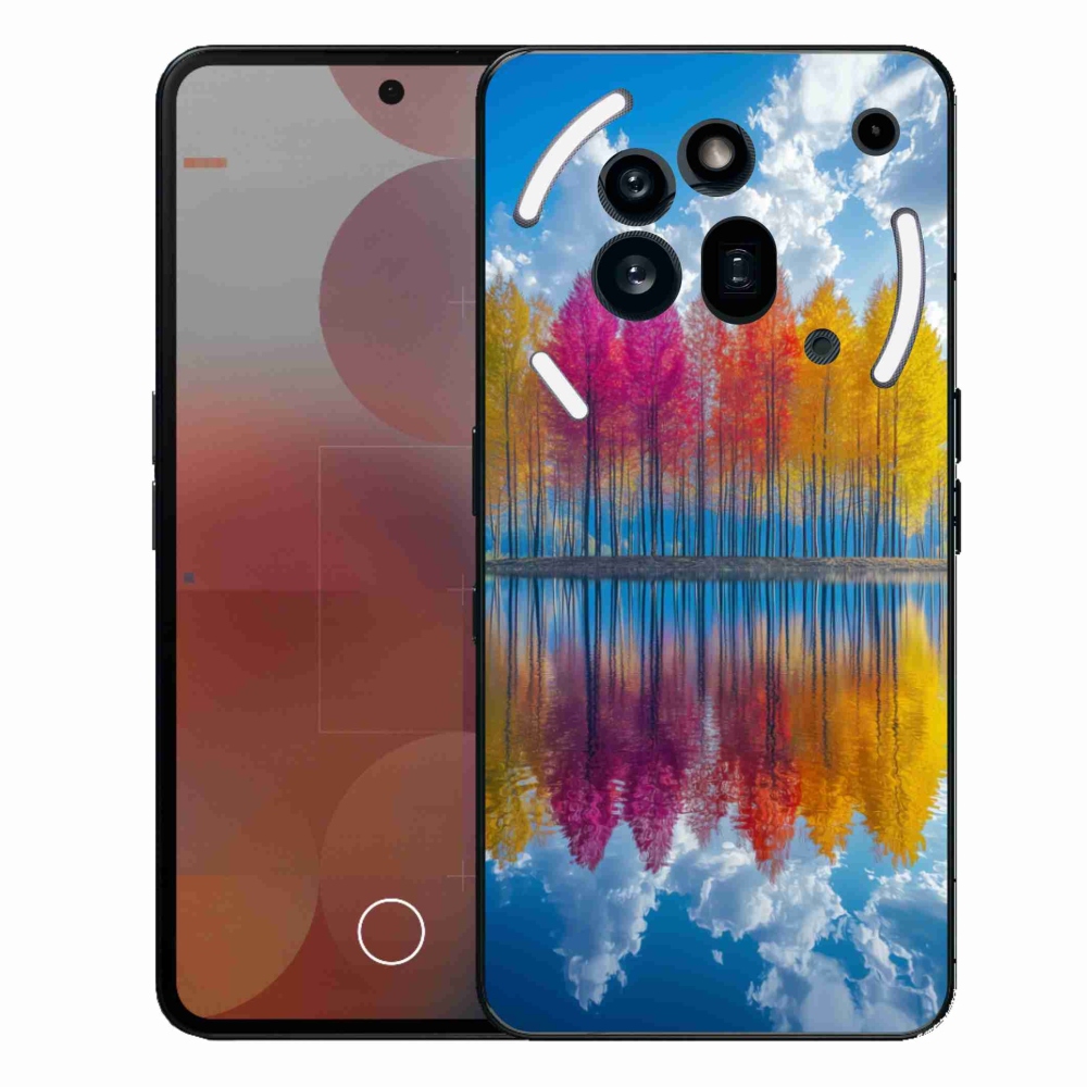 Zselés borítás mmCase a Nothing Phone (3a) Pro készülékhez - színes fák