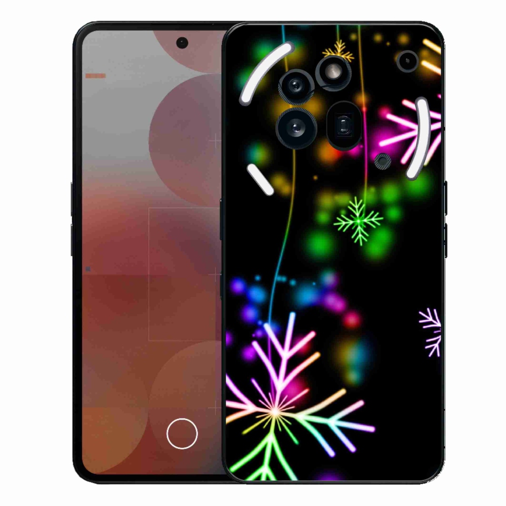 Zselés borítás mmCase a Nothing Phone (3a) Pro készülékhez - színes pelyhekkel