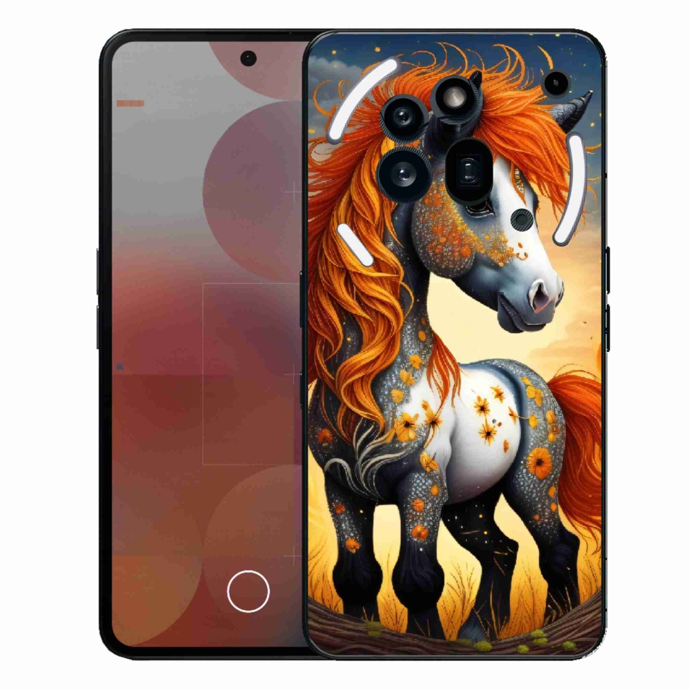 Zselés borítás mmCase a Nothing Phone (3a) Pro készülékhez - színes póni