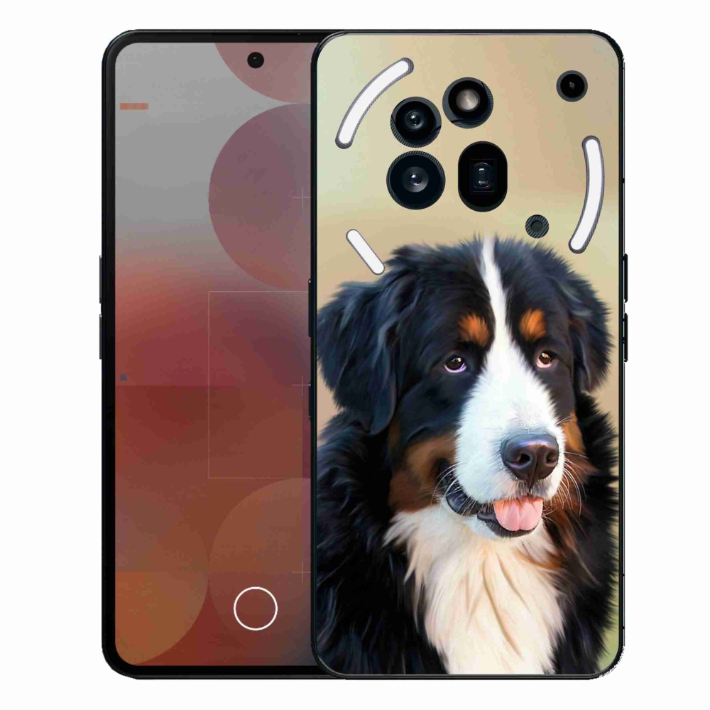 Zselés borítás mmCase a Nothing Phone (3a) Pro készülékhez - Berni hegyi kutya