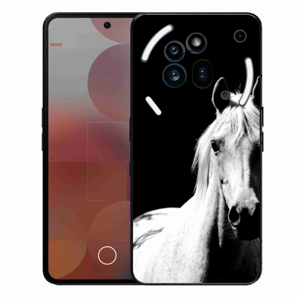 Zselés borítás mmCase a Nothing Phone (3a) Pro készülékhez - fehér ló 5