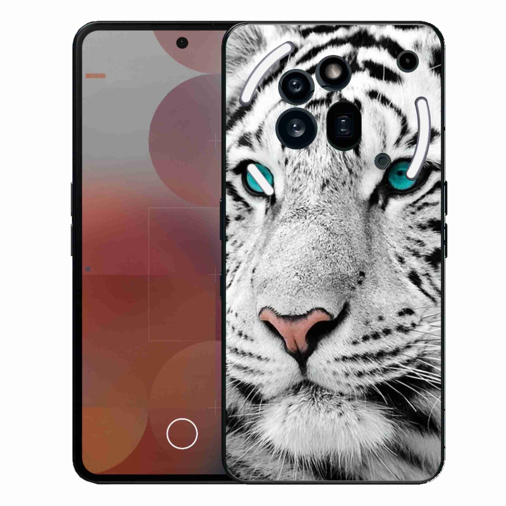 Zselés borítás mmCase a Nothing Phone (3a) Pro készülékhez - fehér tigris