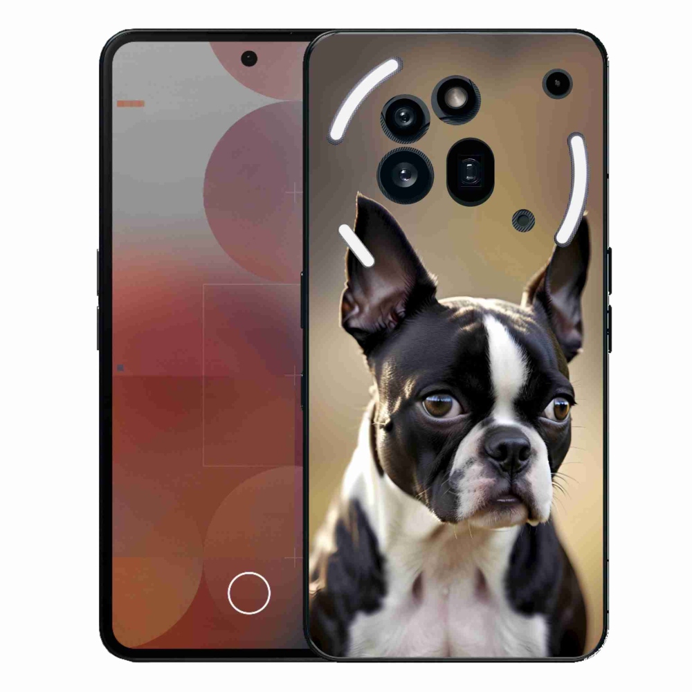 Zselés borítás mmCase a Nothing Phone (3a) Pro készülékhez - Boston Terrier