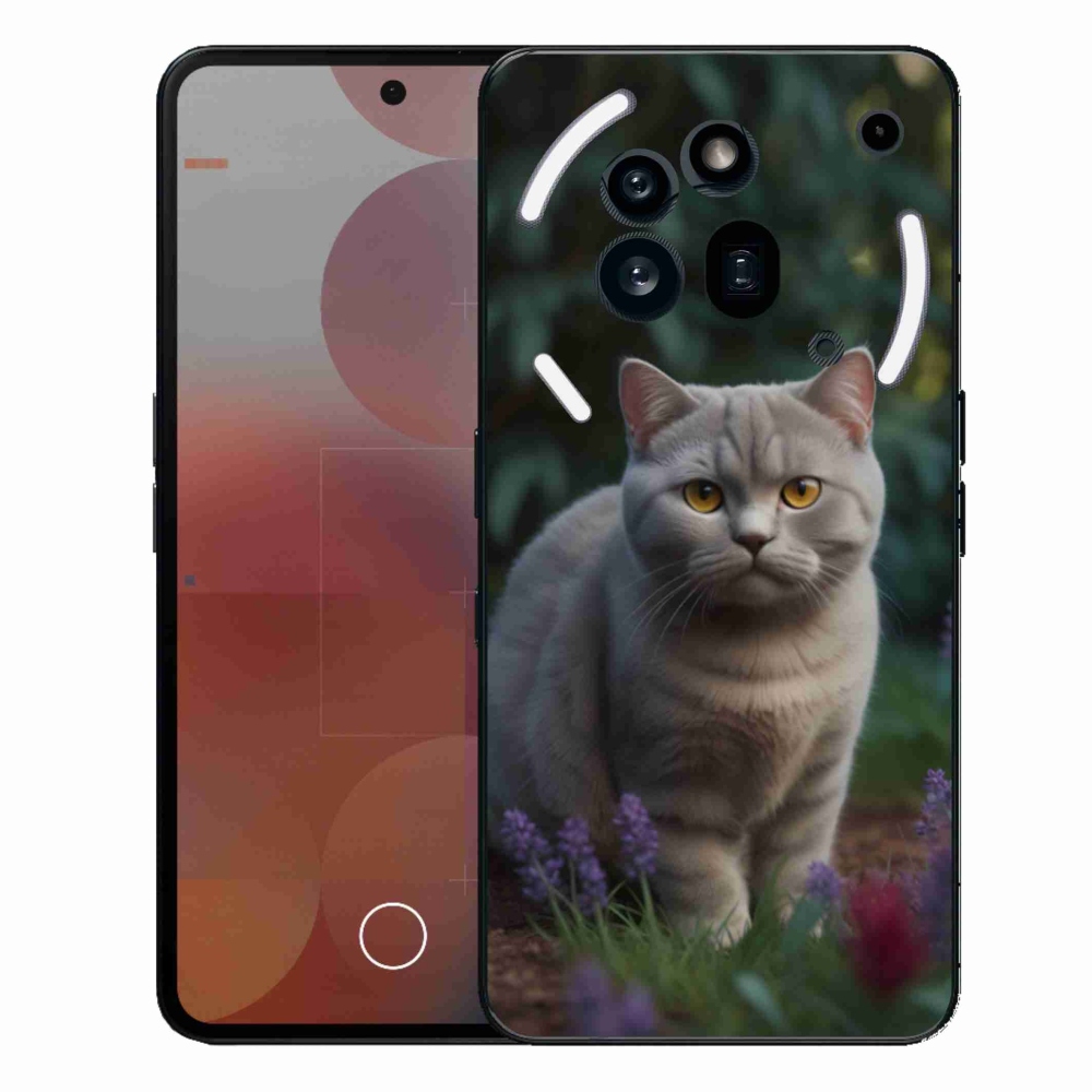 Zselés borítás mmCase a Nothing Phone (3a) Pro készülékhez - Brit macska