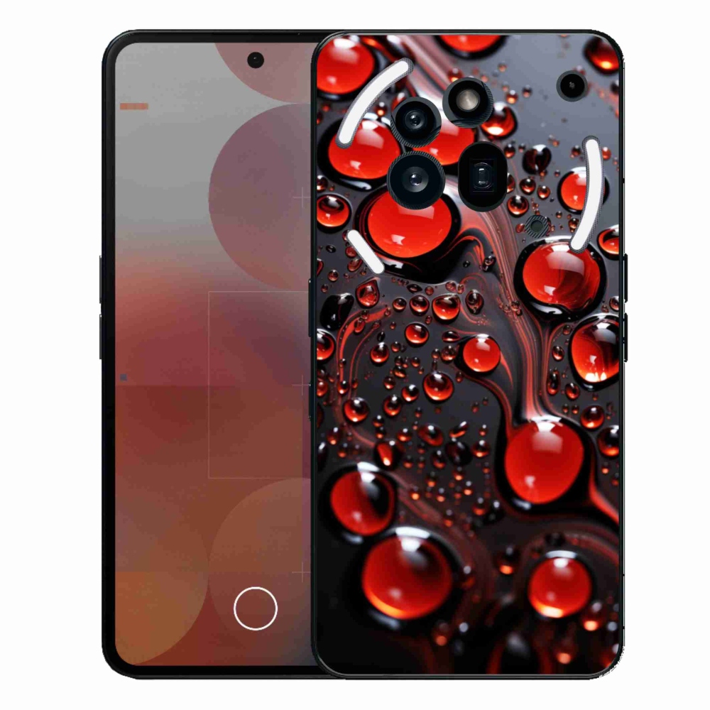 Zselés borítás mmCase a Nothing Phone (3a) Pro készülékhez - piros csepp 2