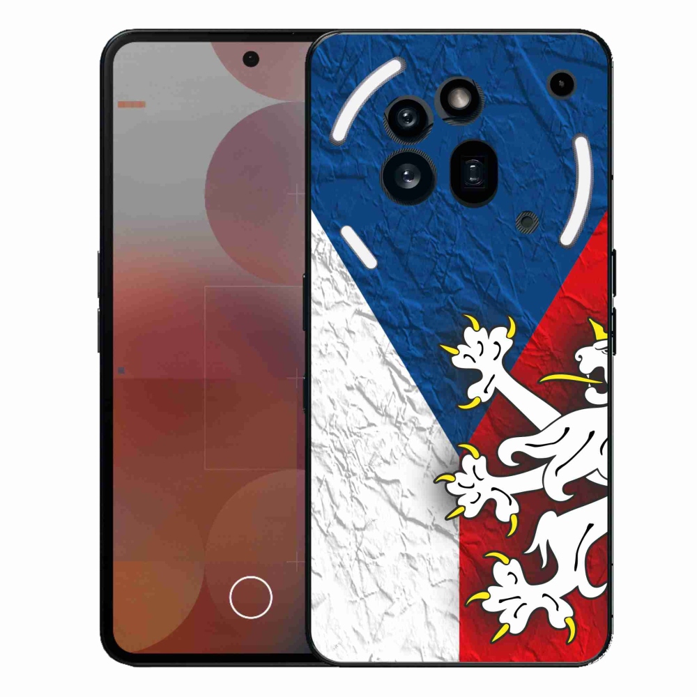 Zselés borító mmCase a Nothing Phone (3a) Pro készülékhez - cseh zászló 1
