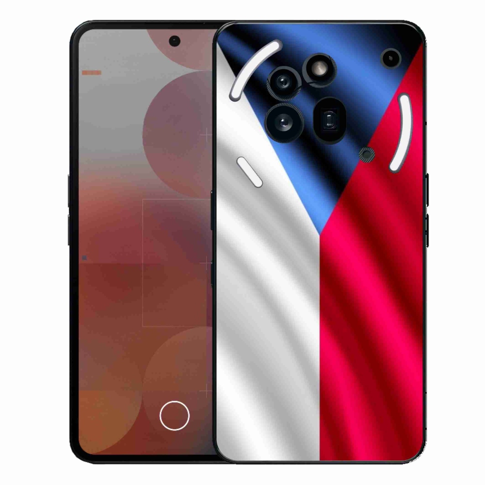 Zselés borító mmCase a Nothing Phone (3a) Pro készülékhez - cseh zászló