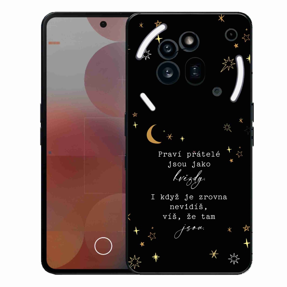 Gél borító mmCase a Nothing Phone (3a) Pro készülékhez - Idézet 6 fekete háttér