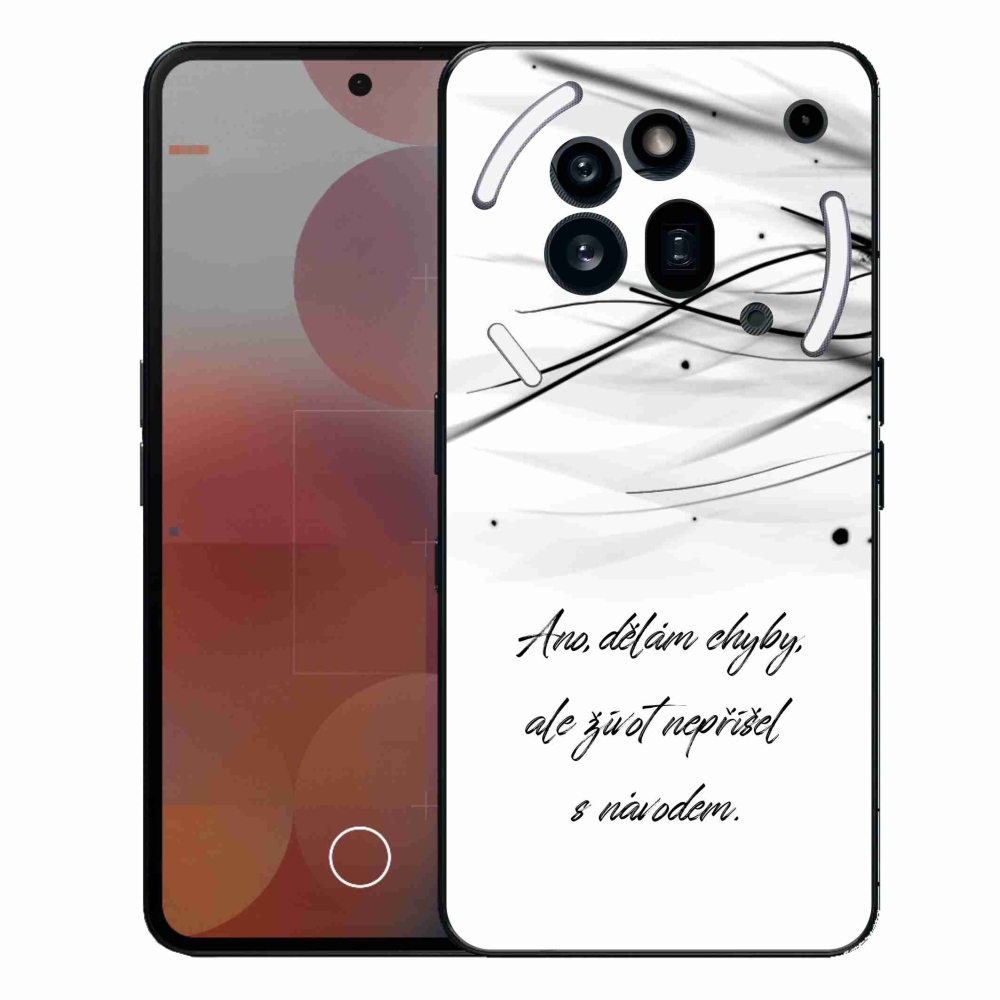 Zselés borítás mmCase a Nothing Phone (3a) Pro készülékhez - idézem fehér háttér
