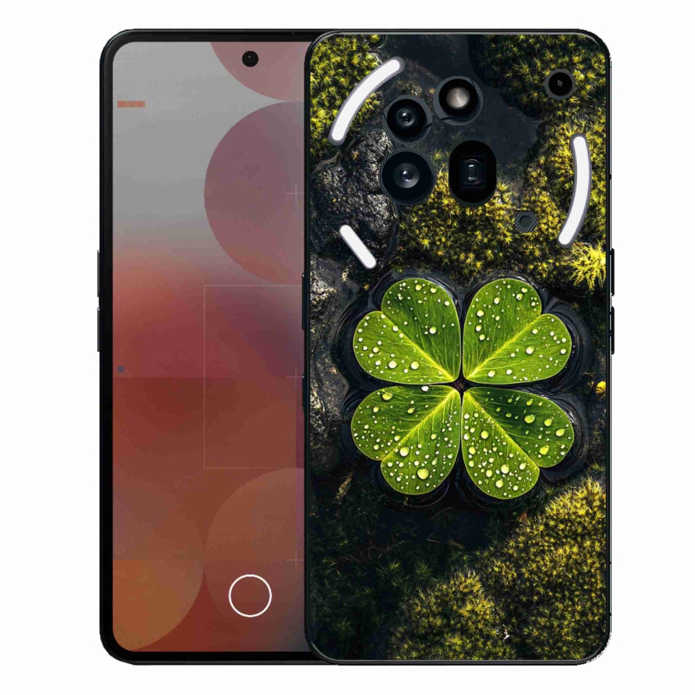 Zselés borító mmCase a Nothing Phone (3a) Pro készülékhez - négylevelű lóhere