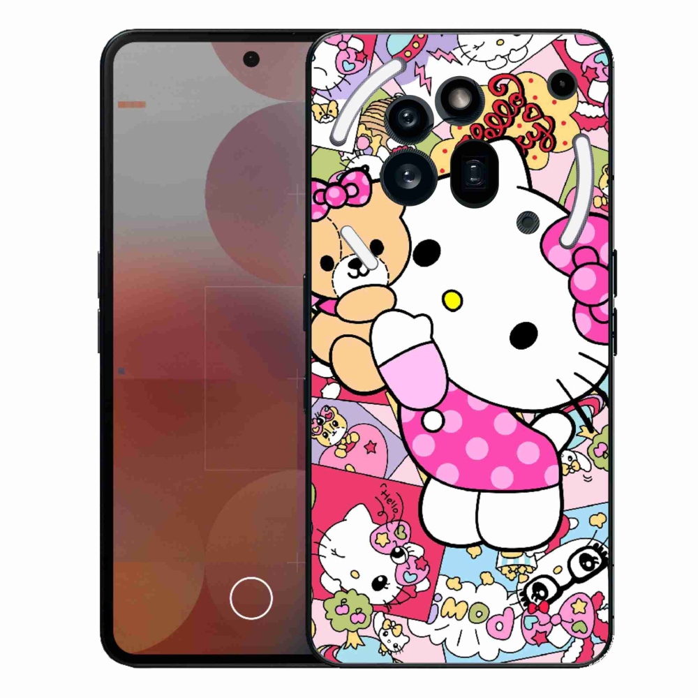 Zselés borítás mmCase a Nothing Phone (3a) Pro készülékhez - aranyos cica