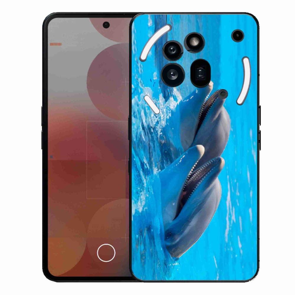 Zselés borítás mmCase a Nothing Phone (3a) Pro készülékhez - delfinek