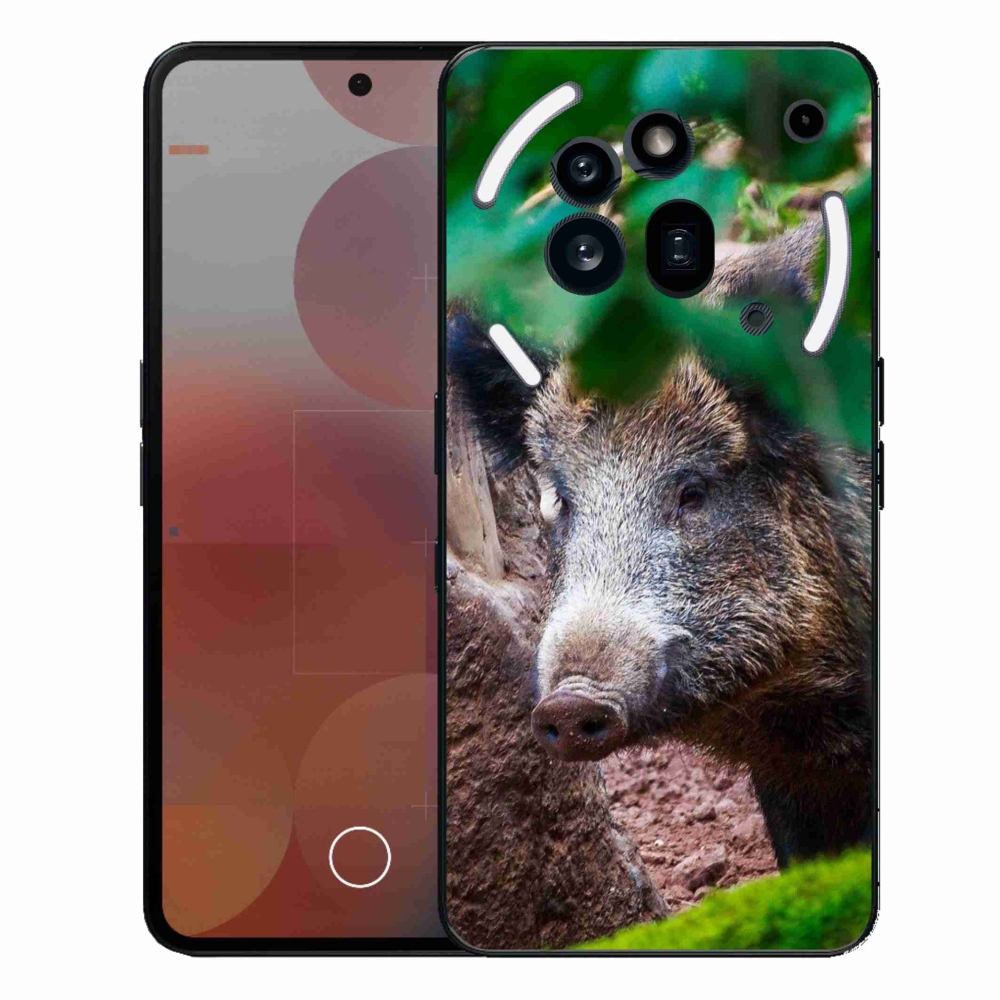 Zselés borítás mmCase a Nothing Phone (3a) Pro készülékhez - vaddisznó