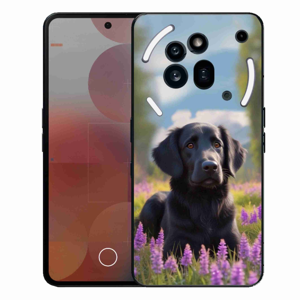 Zselés borítás mmCase a Nothing Phone (3a) Pro készülékhez - elegáns fekete retriever
