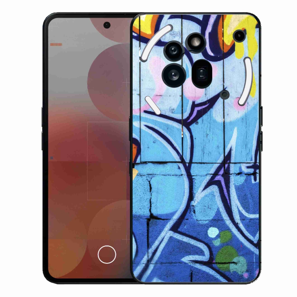 Zselés borítás mmCase a Nothing Phone (3a) Pro készülékhez - graffiti